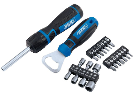 Draper Ratchet Screwdriver (23 Piece) 70443 Draper - Town Tools 