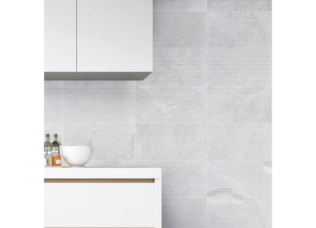 Porcelain Espacio Space White Deco 32x62cm