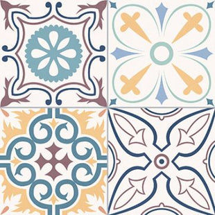 Porcelain Mediterranean  Mix Tile 33 x 33cm