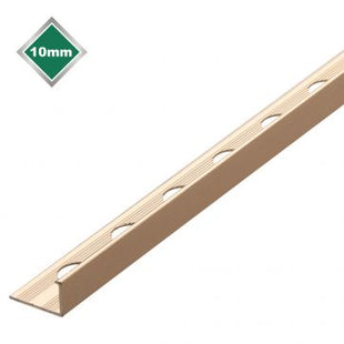 Tilerite L Shape S/Steel Effect trade trim 10mm