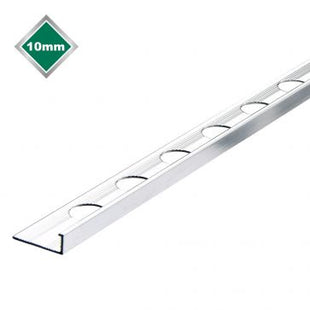 Tilerite L Shape silver trade trim 10mm