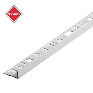 Tilerite 12mm White L Shaped PVC Tile Trim