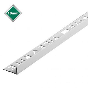 Tilerite 10mm White L Shaped PVC Tile Trim