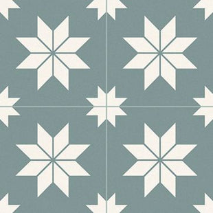 Porcelain Star Tile Grey 33 x 33cm