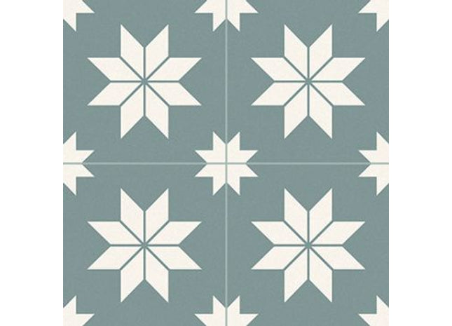Porcelain Star Tile Grey 33 x 33cm