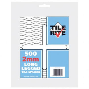 TileRite 2mm Long Legged tile spacers