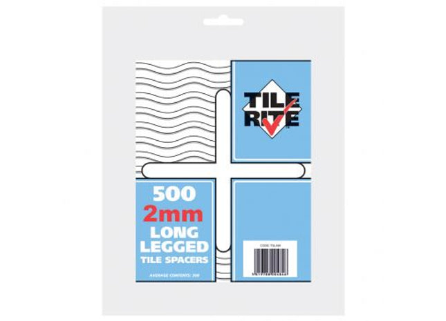 TileRite 2mm Long Legged tile spacers