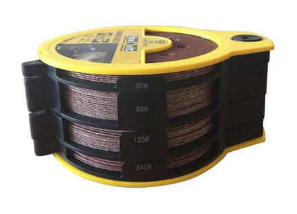 Flexovit Hook & Loop Sanding Disc 125mm Assorted (Dispenser 50) Flexovit - RockBottom Northampton