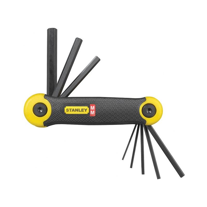 Stanley® Hand Tools Metric Folding Hexagon Key Set, 8 Piece STANLEY® Hand Tools - RockBottom Nothampton