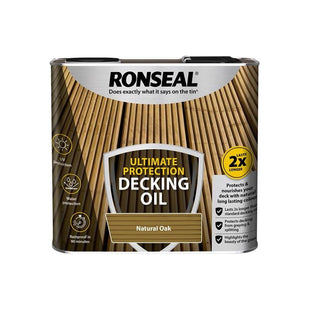 Ronseal Ultimate Protection Decking Oil Natural Oak 2.5 litre Ronseal - RockBottom Nothampton