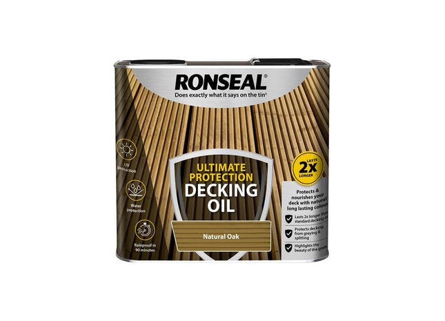 Ronseal Ultimate Protection Decking Oil Natural Oak 2.5 litre Ronseal - RockBottom Nothampton