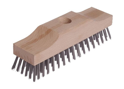 Lessmann Raised Wooden Stock Broom Head 6 Row Steel Wire 220 x 60mm Lessmann - RockBottom Northampton
