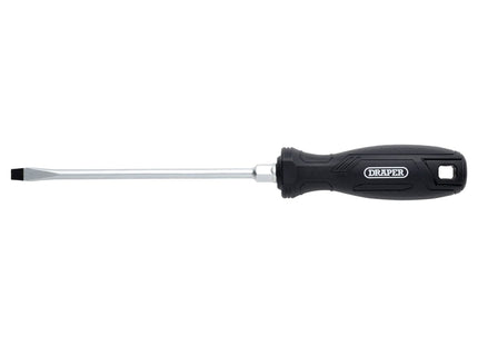 Draper Slotted Hard Grip Screwdriver, 6.5 x 150mm Draper - Town Tools