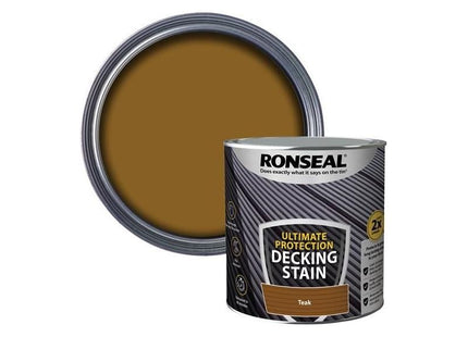 Ronseal Ultimate Protection Decking Stain Rich Teak 5 litre Ronseal - RockBottom Nothampton