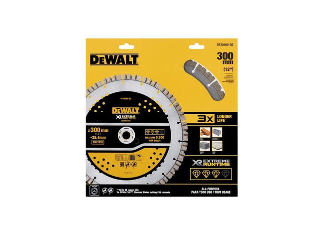 Dewalt Power Tools ELITE SERIES™ All Purpose Diamond Wheel 305 x 25.4mm DeWALT Power Tools - RockBottom Northampton