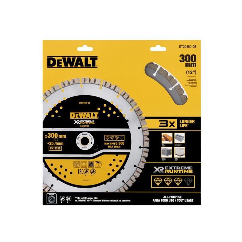 Dewalt Power Tools ELITE SERIES™ All Purpose Diamond Wheel 305 x 25.4mm DeWALT Power Tools - RockBottom Northampton