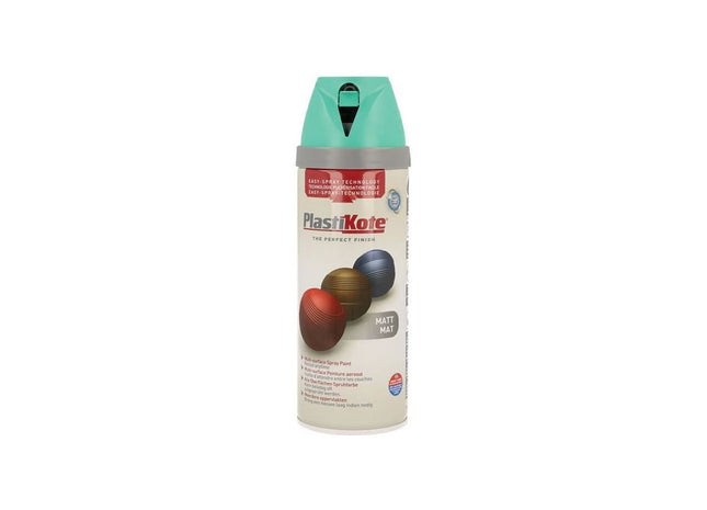 Plastikote Twist & Spray Matt Classic Teal 400ml PlastiKote - RockBottom Nothampton