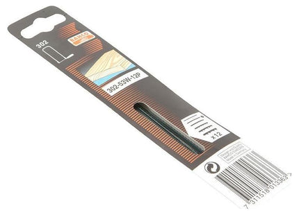 Bahco 302-53W-12P Fret Saw Blades for Wood 130mm (5in) (Pack of 12) Bahco - RockBottom Northampton