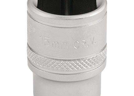 Draper 6 Point Metric Socket, 3/8" Sq. Dr., 15mm 16541 Draper - Town Tools 