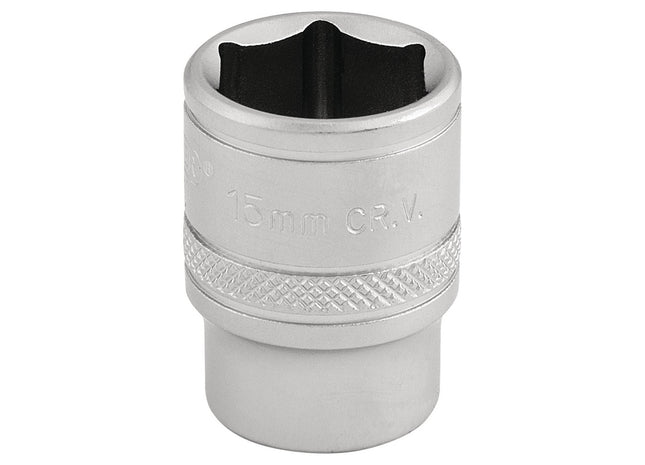 Draper 6 Point Metric Socket, 3/8" Sq. Dr., 15mm 16541 Draper - Town Tools 
