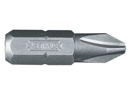 Stanley® Hand Tools Phillips Bits PH1 x 25mm (Box 25) STANLEY® Hand Tools - RockBottom Nothampton