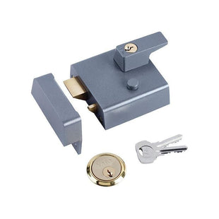 Yale Locks P1 Double Security Nightlatch 60mm Backset DMG Dark Grey Finish Visi Yale Locks - RockBottom Northampton