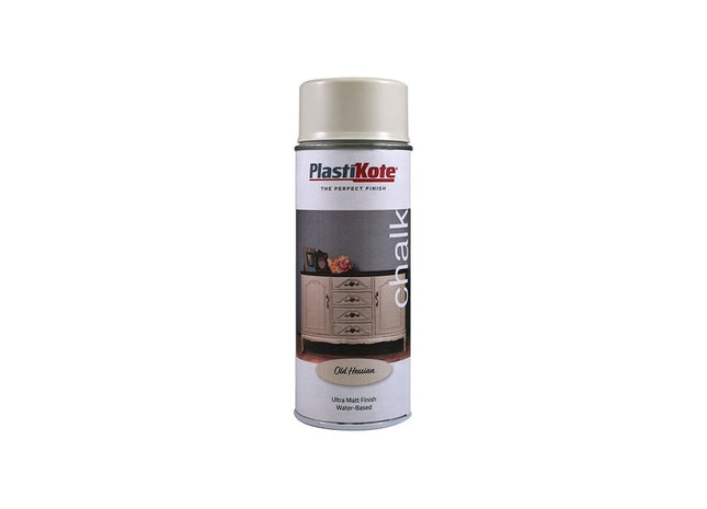 Plastikote Chalk Finish Spray Old Hessian 400ml PlastiKote - RockBottom Nothampton