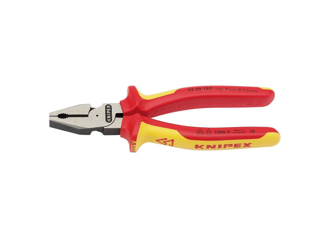 Draper Knipex 02 08 180UKSBE VDE Fully Insulated High Leverage Combination Plier Draper - Town Tools 