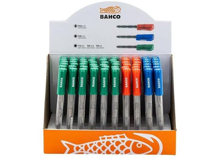 Bahco Screwdriver Bit Pen Display, 60 Piece Bahco - RockBottom Northampton