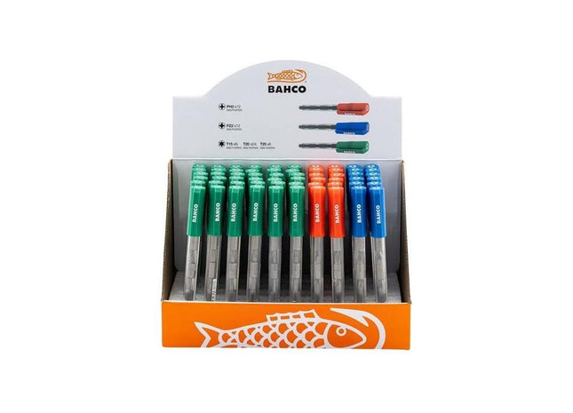 Bahco Screwdriver Bit Pen Display, 60 Piece Bahco - RockBottom Northampton