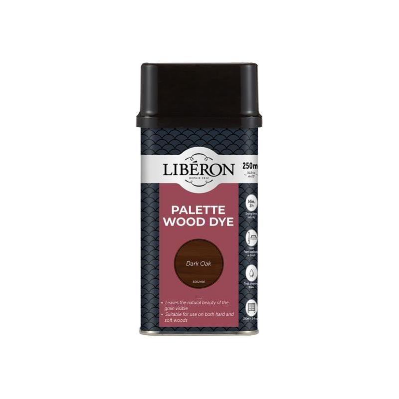 Liberon Palette Wood Dye Dark Oak 250ml Liberon - RockBottom Northampton