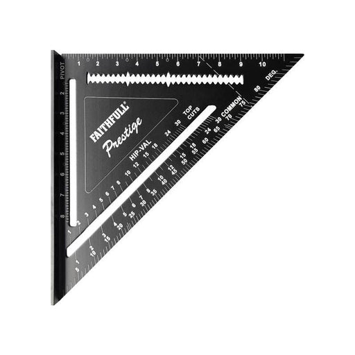 Faithfull Prestige Quick Square Black Aluminium 300mm (12in) Faithfull - RockBottom Northampton