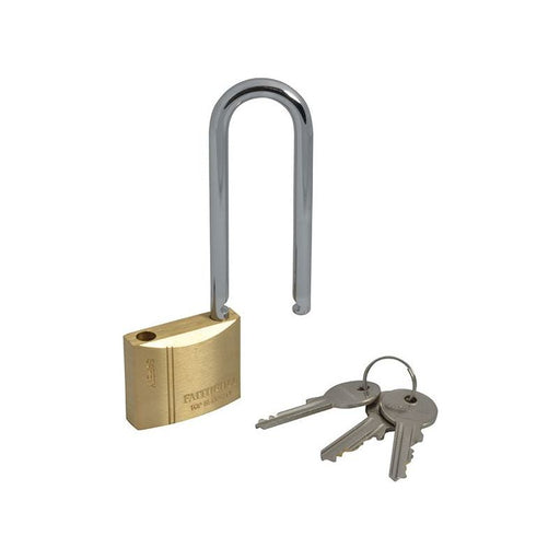 Faithfull Brass Padlock 40mm Long Shackle 3 Keys Faithfull - RockBottom Northampton