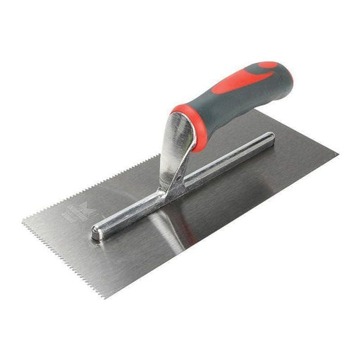 Faithfull Notched Trowel V 3mm Soft Grip Handle 11 x 4.1/2in Faithfull - RockBottom Northampton