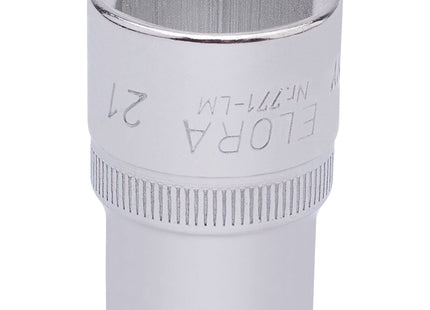 Draper Elora Hexagon Socket, 1/2" Sq. Dr., 21mm 15310 Draper - Town Tools 