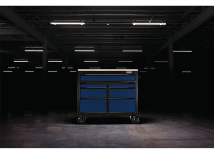 Draper BUNKER Workbench Roller Tool Cabinet, 7 Drawer, 41", Blue 08222 Draper - Town Tools 
