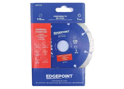 Edgepoint GP7115 General-Purpose Diamond Blade 115mm EdgePoint - RockBottom Northamptin