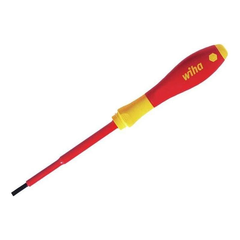 Wiha SoftFinish® electric slimFix Screwdriver Slotted 3.5 x 100mm Wiha - RockBottom Northampton
