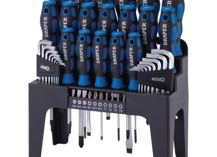 Draper Soft Grip Screwdriver, Hex. Key and Bit Set (44 Piece) 81294 Draper - Town Tools 