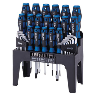 Draper Soft Grip Screwdriver, Hex. Key and Bit Set (44 Piece) 81294 Draper - Town Tools 