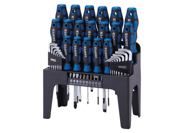 Draper Soft Grip Screwdriver, Hex. Key and Bit Set (44 Piece) 81294 Draper - Town Tools 
