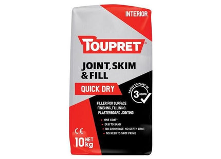 Toupret Quick Dry Joint Skim & Fill 10kg Toupret - RockBottom Northampton