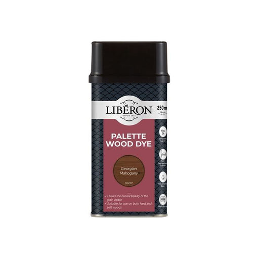 Liberon Palette Wood Dye Georgian Mahogany 250ml Liberon - RockBottom Northampton
