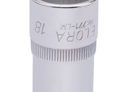 Draper Elora Hexagon Socket, 1/2" Sq. Dr., 18mm 15307 Draper - Town Tools 