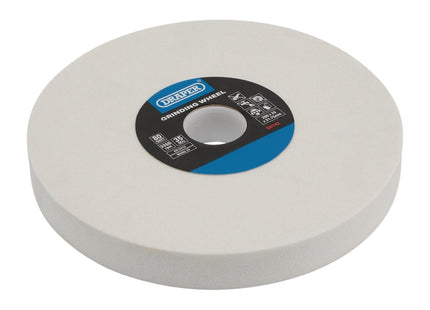 Draper Aluminium Oxide Bench Grinding Wheel, 200 x 25mm, 80G, White 04142 Draper - Town Tools 