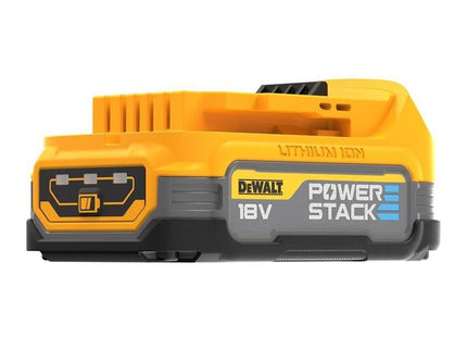 Dewalt Power Tools DCBP034 XR POWERSTACK™ Slide Battery 18V 1.7Ah Li-ion DeWALT Power Tools - RockBottom Northampton