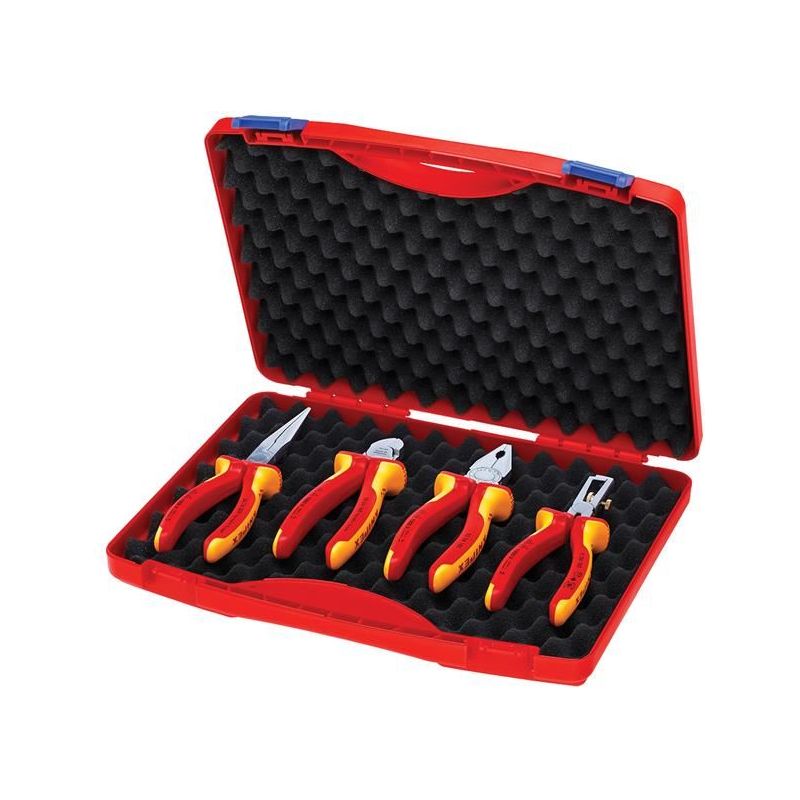 Knipex VDE Pliers Set in Case, 4 Piece Knipex - RockBottom Northampton