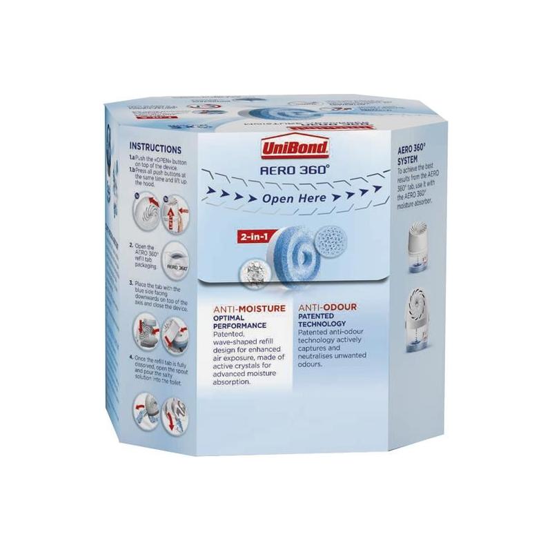 Unibond AERO 360º Moisture Absorber Neutral Refills (Pack 2) UniBond - RockBottom Northampton