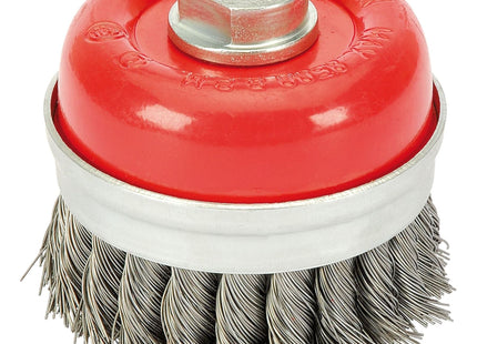 Draper Steel Twist-Knot Wire Cup Brush, 75mm, M14 41449 Draper - Town Tools 