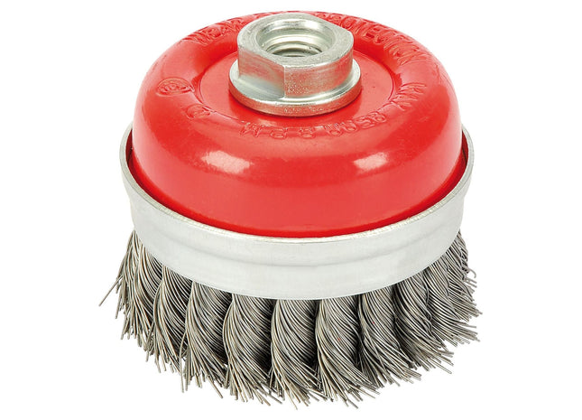 Draper Steel Twist-Knot Wire Cup Brush, 75mm, M14 41449 Draper - Town Tools 